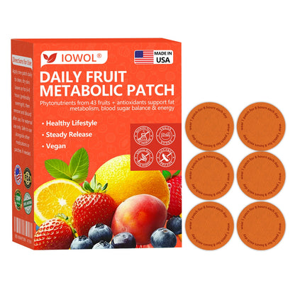 美国🍎𝐎𝐟𝐟𝐢𝐜𝐢𝐚𝐥 𝐒𝐭𝐨𝐫𝐞 | 𝐈𝐎𝐖𝐎𝐋® 𝐃𝐚𝐢𝐥𝐲 𝐅𝐫𝐮𝐢𝐭 𝐌𝐞𝐭𝐚𝐛𝐨𝐥𝐢𝐜 𝐏𝐚𝐭𝐜𝐡 𝐮𝐬𝐞𝐬 𝐨𝐫𝐠𝐚𝐧𝐢𝐜 𝐟𝐫𝐮𝐢𝐭 𝐞𝐱𝐭𝐫𝐚𝐜𝐭𝐬 𝐚𝐧𝐝 𝐩𝐡𝐲𝐭𝐨𝐧𝐮𝐭𝐫𝐢𝐞𝐧𝐭𝐬 𝐟𝐫𝐨𝐦 𝟒𝟑 𝐟𝐫𝐮𝐢𝐭𝐬 𝐭𝐨 𝐬𝐮𝐩𝐩𝐨𝐫𝐭 𝐟𝐚𝐭 𝐦𝐞𝐭𝐚𝐛𝐨𝐥𝐢𝐬𝐦, 𝐛𝐚𝐥𝐚𝐧𝐜𝐞 𝐛𝐥𝐨𝐨𝐝 𝐬𝐮𝐠𝐚𝐫, 𝐚𝐧𝐝 𝐛𝐨𝐨𝐬𝐭 𝐞𝐧𝐞𝐫𝐠𝐲 𝐟𝐨𝐫 𝐚𝐥𝐥-𝐝𝐚𝐲 𝐰𝐞𝐥𝐥𝐧𝐞𝐬𝐬.